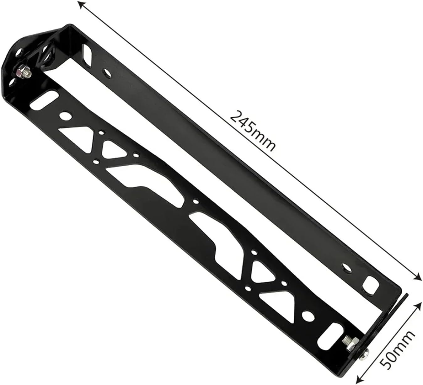 License Plate Frame Aluminum Power Racing Styling Rotating Frames Tag Holder Universal Adjustable Compatible for Golf(Black)