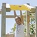 Purife Set of 6 Monkey Bars for Backyard - Steel Playground Ladder Rungs for Outdoor, Playset Safety Climbing Handles - 16.5 inch, Yellow