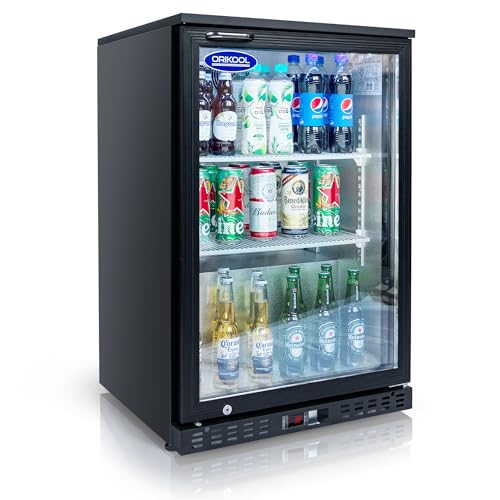 53 inch Beverage Refrigerators 3 Glass Door Back Bar, 480 Cans Cooler, Commercial Beer Champagne and Drink Fridge, 11.3 Cu.Ft