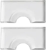 Pacote com 2 posicionadores de bola de bilhar para bolas de sinuca de 57,2 mm e 52,5 mm, ferramenta localizadora e localizadora de bola de sinuca de acrílico, acessório de mesa de sinuca
