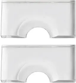 Pacote com 2 posicionadores de bola de bilhar para bolas de sinuca de 57,2 mm e 52,5 mm, ferramenta localizadora e localizadora de bola de sinuca de acrílico, acessório de mesa de sinuca
