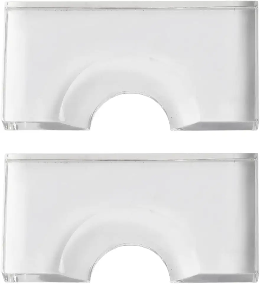 Pacote com 2 posicionadores de bola de bilhar para bolas de sinuca de 57,2 mm e 52,5 mm, ferramenta localizadora e localizadora de bola de sinuca de acrílico, acessório de mesa de sinuca