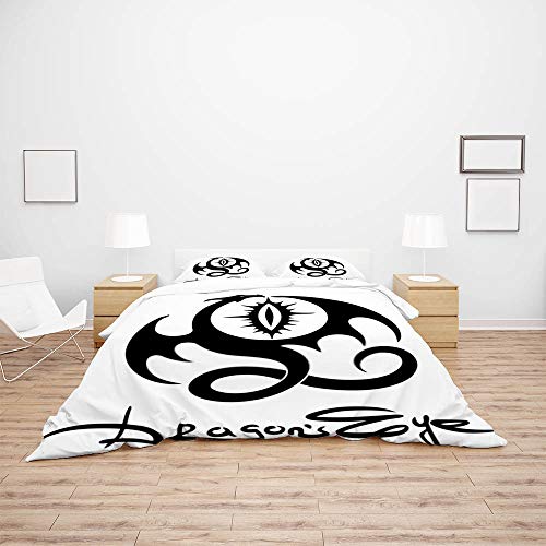 Parure de lit dragon King 3 pièces en microfibre super douce CHEHONG - 4