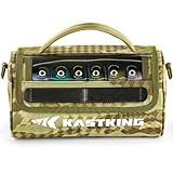 KastKing BaitSpace Line Management Bag, Fishing Line Storage Bag with Water Resistant Nylon, Clear View Window, Removable Divider for Up to 10 Spools, Tangle-free Leader Line Holder