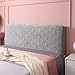 AGOUNOD Fodera per testiera del letto, in tessuto semplice ed elastico, per letto singolo, matrimoniale, king size, tutto compreso, antipolvere, blu, rosa, A, 240 cm