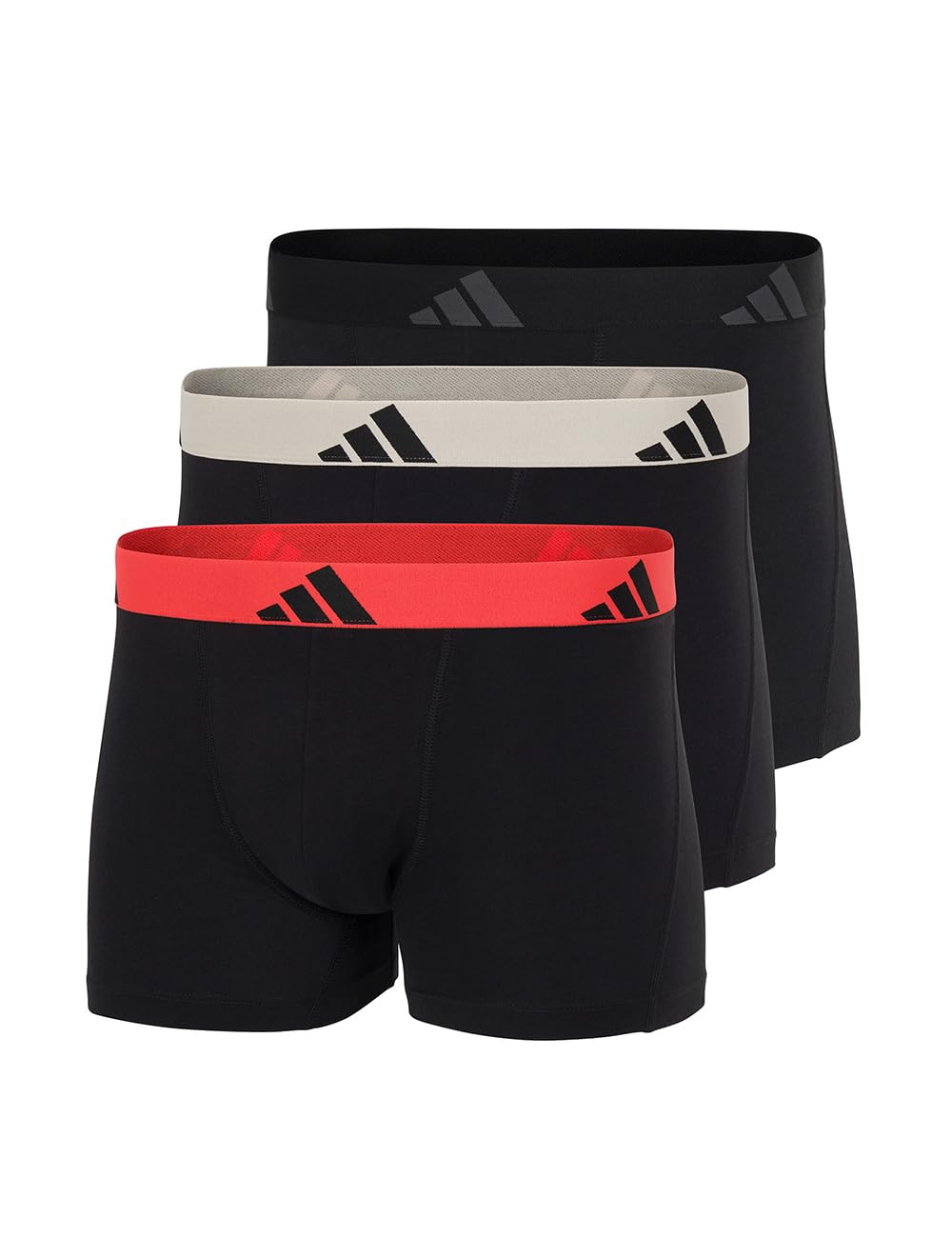 adidas Herren Boxershorts (3er Pack) Bequeme Unterhosen aus Baumwolle (Gr. S - 3XL) Pantaloncini Uomo