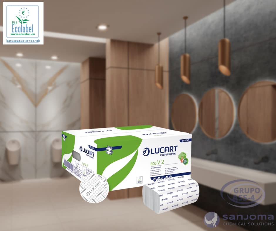 Serviettes en papier Lucart | Sèche-mains doux et absorbants | Distributeur compatible | Certifié écologique
