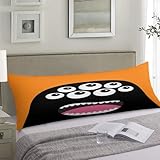 WINTYE Monster Head Eyes Body Pillow Cover 20×54in with Zipper Funny Body Pillow Pillowcase Decorative Rectangular Pillow Case Long Bed Pillow Cover for Kids Adults Couch
