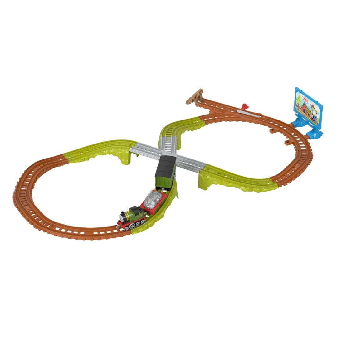 Thomas & Friends Push Along Whiff Recycling Race Toy Track for