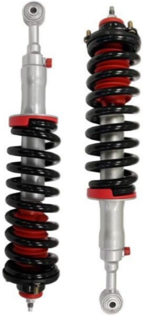 QuickLIFT Series Front Strut and Coil Spring Assembly fits 2007 2014 FJ Cruiser with 2" Lift - Nine Position Easy to Adjust - Includes TrendsAuto Decal