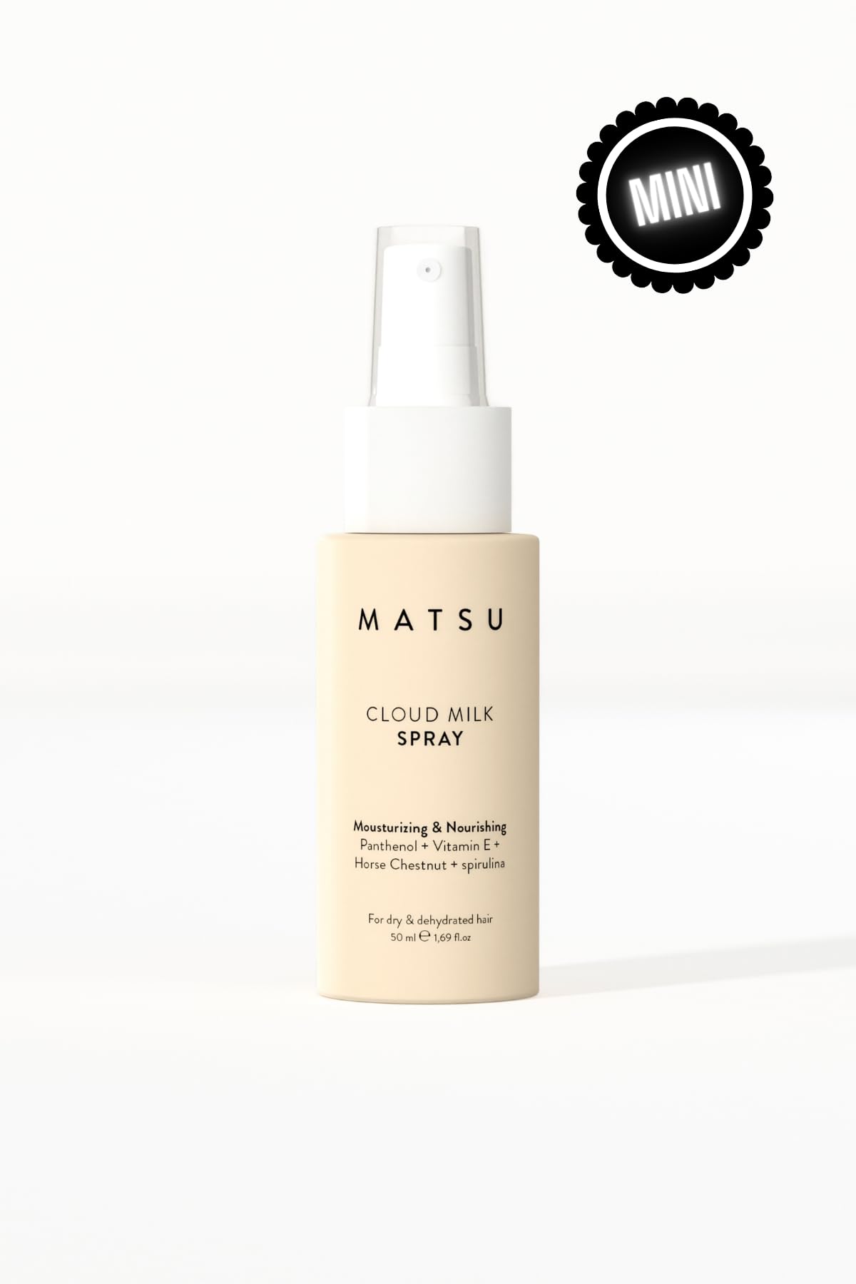 MATSU Cloud Milk Nem Veren Kolay Tarama Saç Sütü Spreyi Panthenol E Vitaminli 50 Mililitre