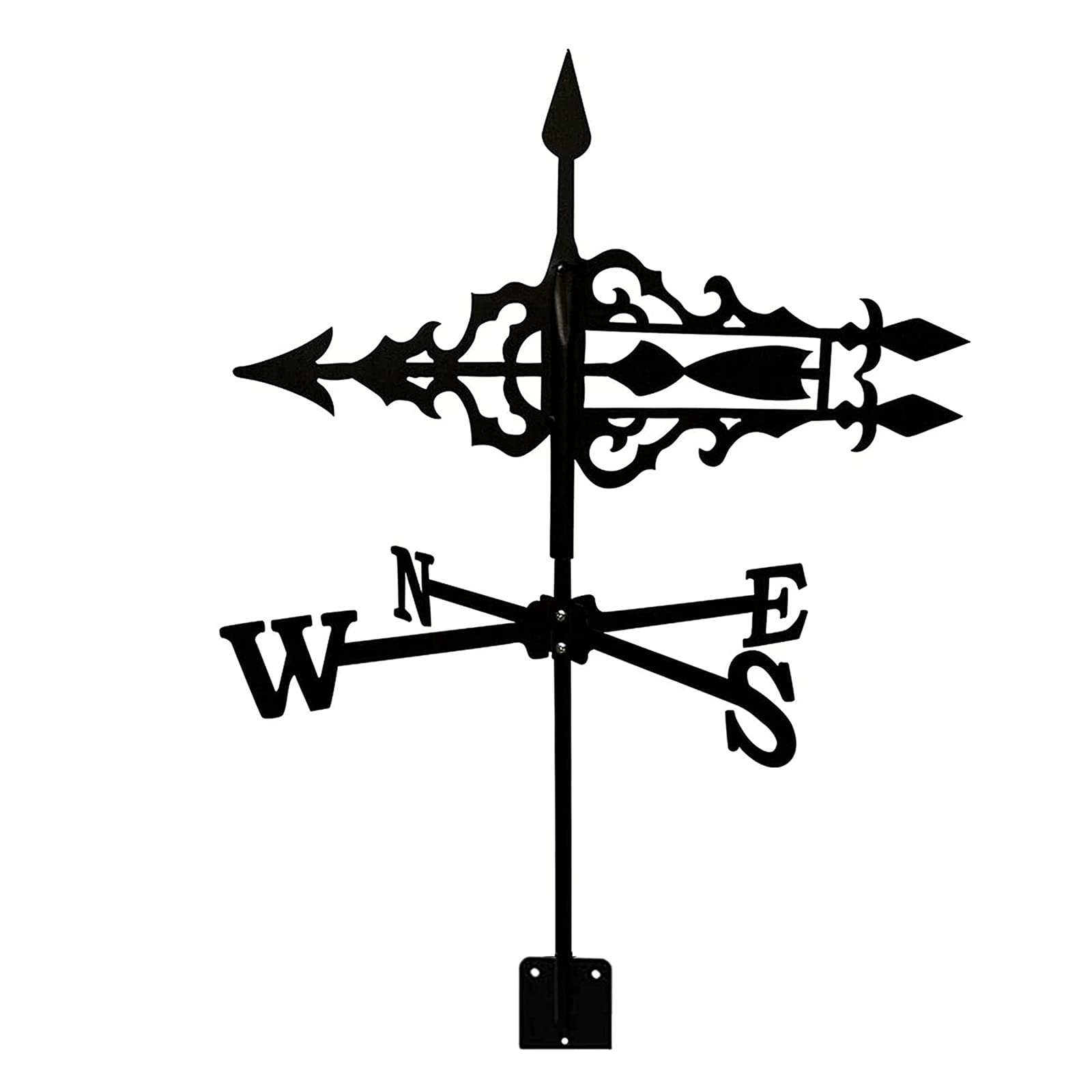 WIQUYBML wind vane Weathervane Stainless Steel Wind Vane For Yard for Garden Retro Creative Arrow Direction Indicator Stake Cupolas Farm Sheds Measur
