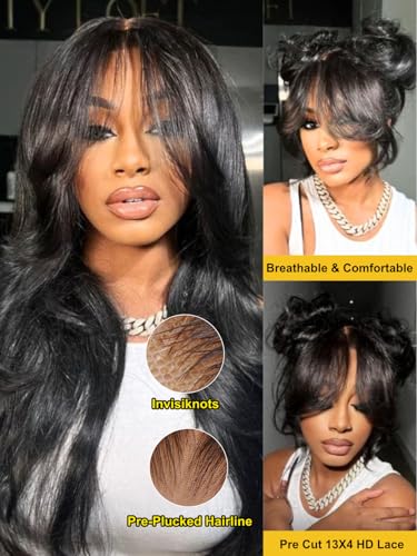 Image of Sunber 13x4 HD Lace Front Loose Wave Human Hair with Drawstring Wig 22inch