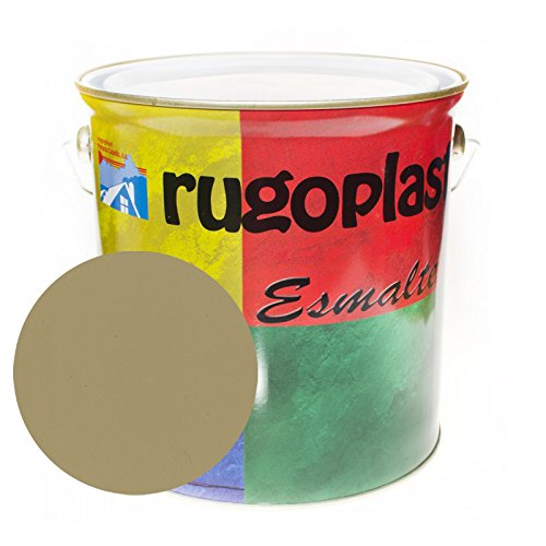 Esmalte sintético de alta calidad ideal para pintar hierros, rejas, portones, puertas, ventanas, madera... Brillante / Satinado / Mate / Forja / Aluminio Plata / Metalizado Varios Colores (4L, Beige Brillo) Envío GRATIS 24 h.