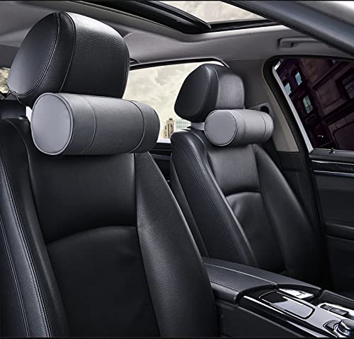 Reposacabezas coche Asiento del reposacabezas almohadas Auto Seguridad Cilíndrica Cuello Negro Negro Cubierta CUBIERTA Cojín Memory Bone Protector de cabeza Cojin cervical coche ( Type : G )