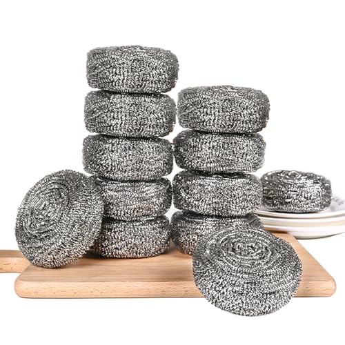 12 STK Topfreiniger Edelstahl Schwamm,Küchenschwammwäscher aus Stahl,Edelstahl Drahtschwämme Scheuerschwämmen aus Metall,Scheuerschwamm zum Geschirrspülen Kamin Schwamm,für Töpfe,Geschirr,Bürste,Ofen 12 STK Topfreiniger Edelstahl Schwamm,Küchenschwammwäscher aus Stahl,Edelstahl Drahtschwämme Scheuerschwämmen aus Metall,Scheuerschwamm zum Geschirrspülen Kamin Schwamm,für Töpfe,Geschirr,Bürste,Ofen
