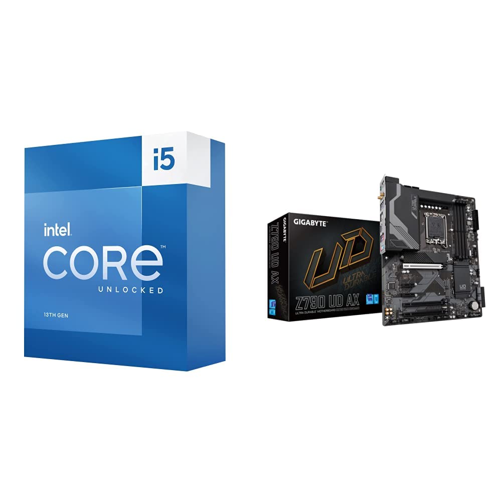 Amazon.com: Intel Core i5-13600K + GIGABYTE Z790 UD AX​ Placa base