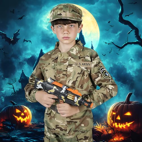Disfraz de Soldado Militar para Niños, Camuflaje miniatura 7