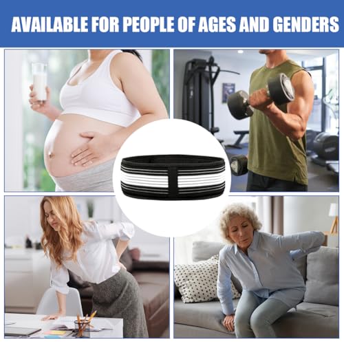 AOGOE Beckengurt, Hüftgürt für Damen & Herren, Schwangerschaftsgürtel, bequeme Unterstützung für Becken, Taille, Rücken und Bauch, Hüftbandage Gürtel für Hüfte Schmerzen (140CM)