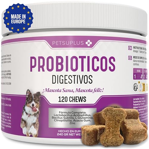 PETSUPLUS Probioticos Perros 120 Masticables