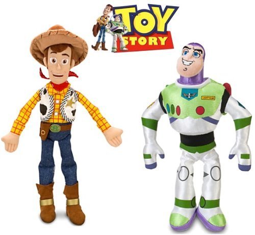 Disney Toy Story Woody and Buzz Lightyear Plush Doll Set