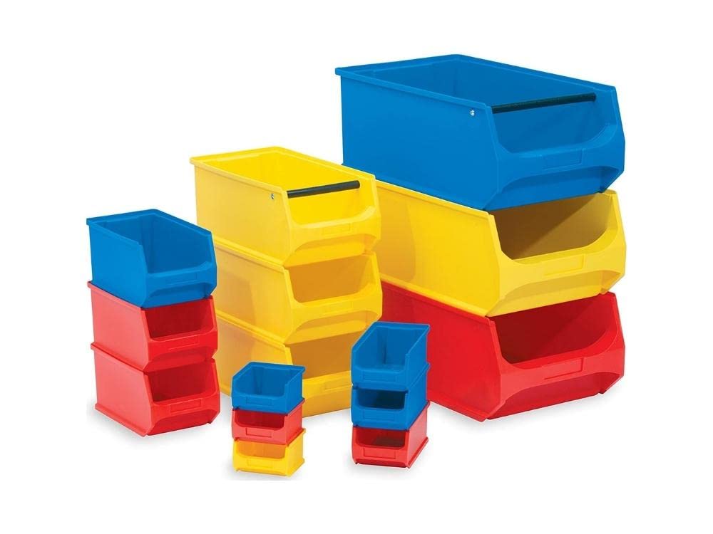 SuperSparSet 40x Leitfähige Sichtlagerbox 2.0 | HxBxT 7,5x10x17,5cm | 0,8 Liter | ESD, Sichtlagerbehälter, Sichtlagerkasten, Sichtlagerkastensortiment, Sortierbehälter