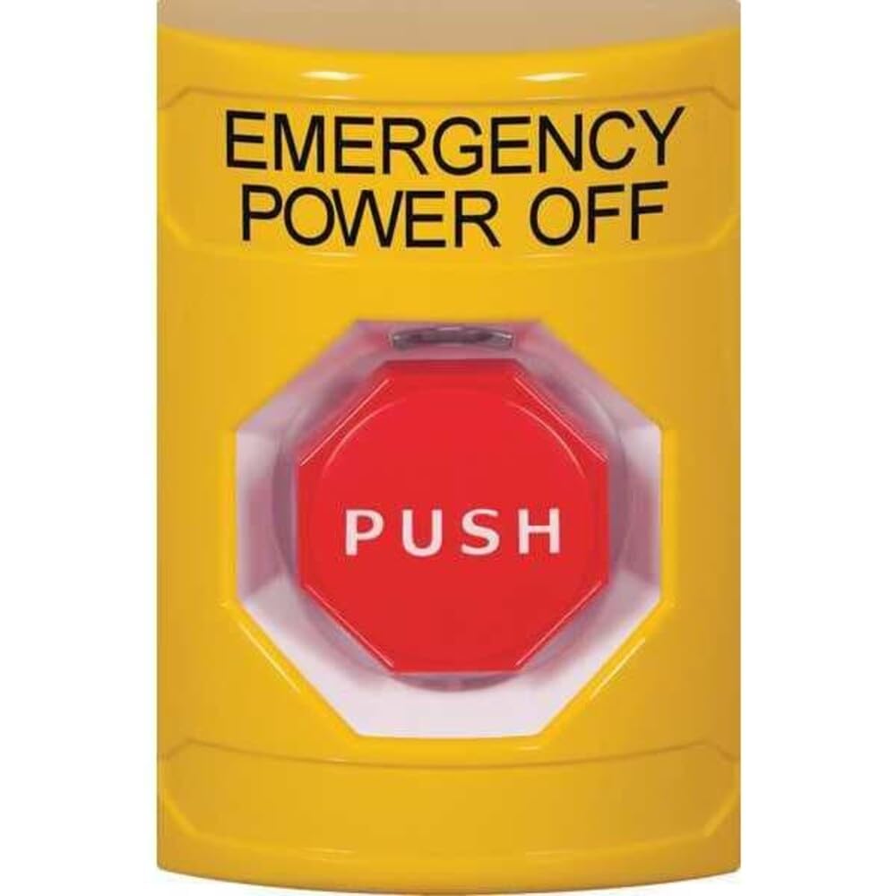 Safety Technology International Emergency Power Off Push Button,Painted