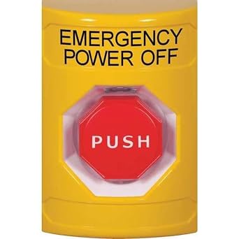 Safety Technology International Emergency Power Off Push Button,Painted