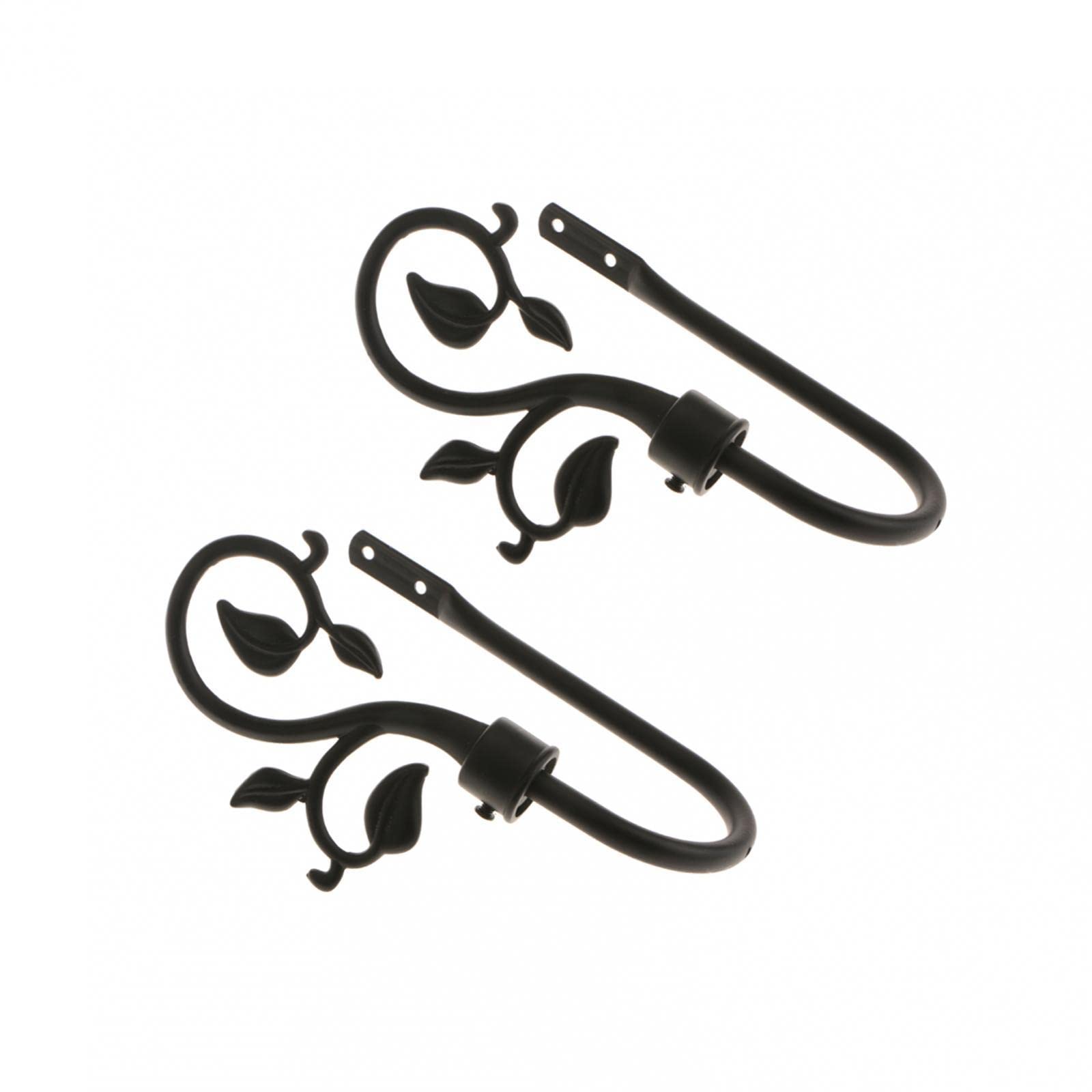 6 X 2 Inch Brass Cleat Hooks Curtain Tie Hold Backs with Screws