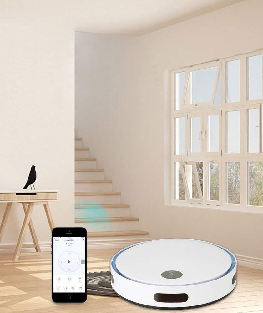 sandbankRobot Vacuum Cleaner, Auto Robotic Vacuums, Upgraded Sensor, WiFi/App/Alexa, Self-Charging, Cleaning Robot for Pet Hair, Hard Floor, Low Pile Carpets (A)