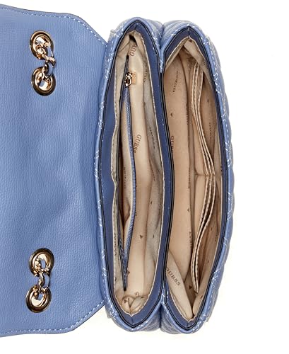 Sac à épaule GUESS Giully II convertible bleu gris à deux compartiments - 4
