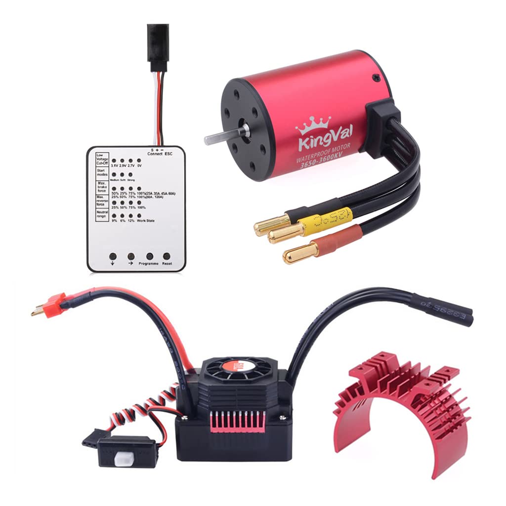 Moteur Brushless RC 3650 3600KV + ESC 60A - Combo Pour Voitures 1/8 Et 1/10
