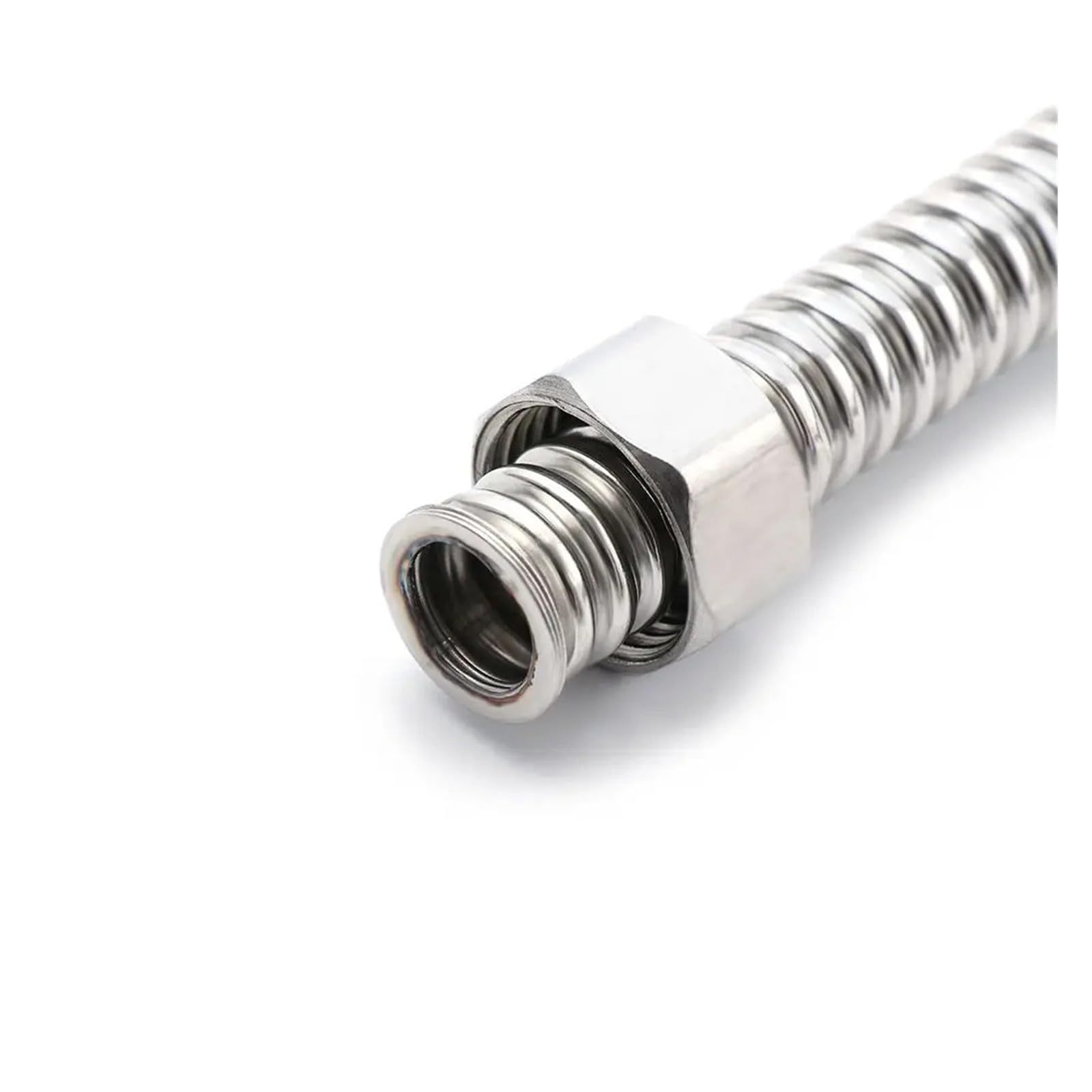 Manguera de grifo de baño de acero inoxidable, tubo corrugado, conector de calentador, tubo de agua de suministro de fontanería, 60 cm de longitud