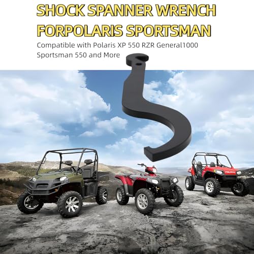 Image of 2877408 Shock Spanner Wrench,Shock Absorber Spanner,Drive Clutch Shock Wrench ATV Spanner Wrench Compatible With Polaris XP 550 RZR General 1000 Sportsman 550 Replace 2877408-329