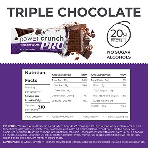 Power Crunch PRO, Triple Chocolate, 12 barras de 57 g miniatura 2