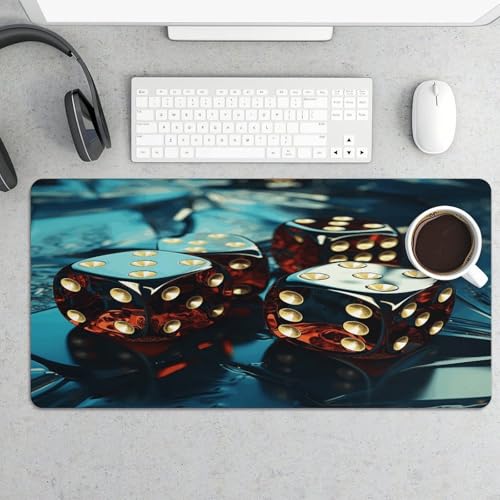 Diseño Dice Pad Mouse de Mesa Grande Antideslizante miniatura 5