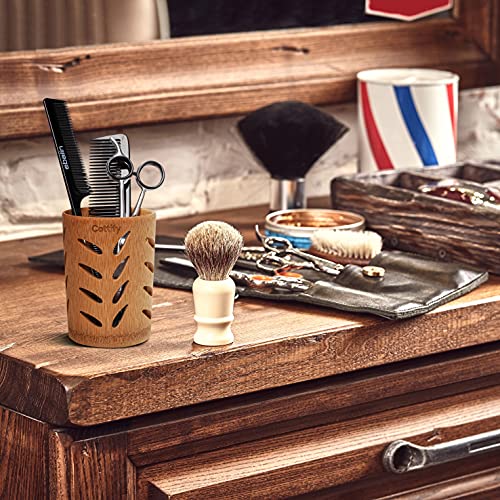 2-Pack Cottify Bamboo Toothbrush Holder For Bathroom, Toothbrush Cup With Drainage, Quick Drying Bathroom Cup Holder, Toothpaste Holder For Bathroom, Wood Toothbrush Holder Drainer Set, Leaf Glossy #TOP7