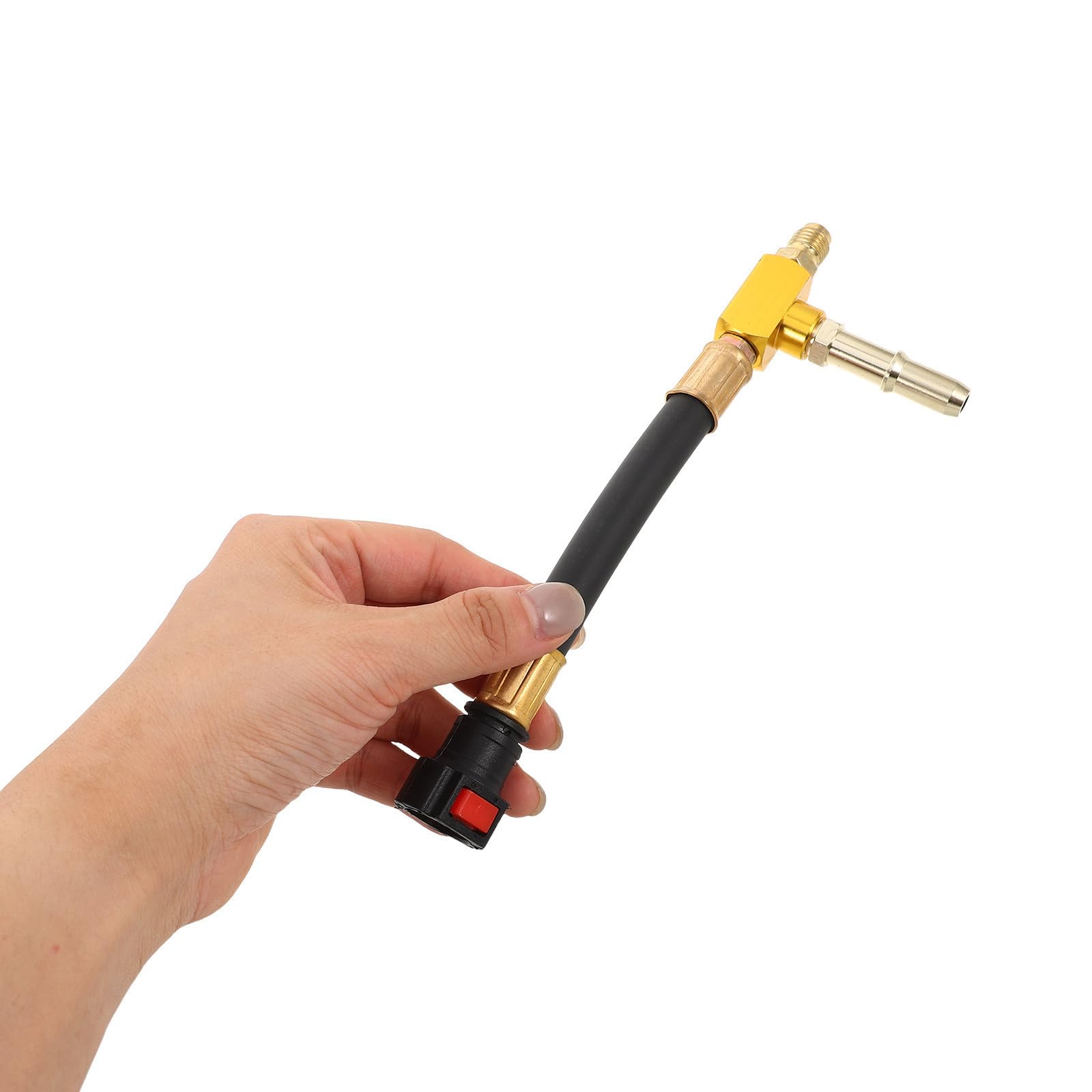 TEHAUX Set Manometro Pressione Carburante 0 100 Psi per Auto a Gas | Doppia Scala 0 7 Bar, Raccordi 6,30 7,89 9,49mm, Diagnosi Guasti Regolatore e Cali