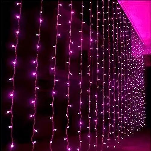 Image of One94Store 36 Ft Pink LED Pixel String Lights | 360 Decorative Copper Wire Serial Fairy Lights for Diwali, Christmas, Wedding, Party & Home Decor | Pack of 10
