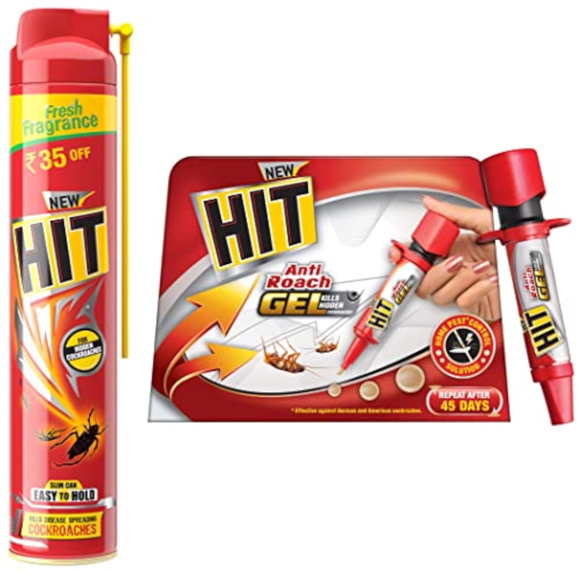 Anti Roach Gel & Cockroach Killer Spray Combo, Lime Fragrance