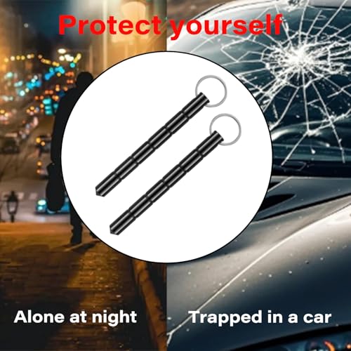 3 PCS Safety Keychain Set, Aluminum Tactical Keychain with Glass Breaker Tip for Car Emergency & Personal Safety - Compact Key Ring Accessory for Women & Men - Image 6