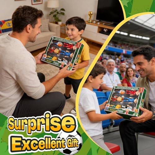 RRIVAN 6 Pack World Cup 2026 Decorations, Mascot and Star Player Style Figures, 4 Inch PVC Cartoon Football Character Toys, Soccer Sports Collectible Figurines for Kids Fans Party Favors by RRIVAN - Image 7