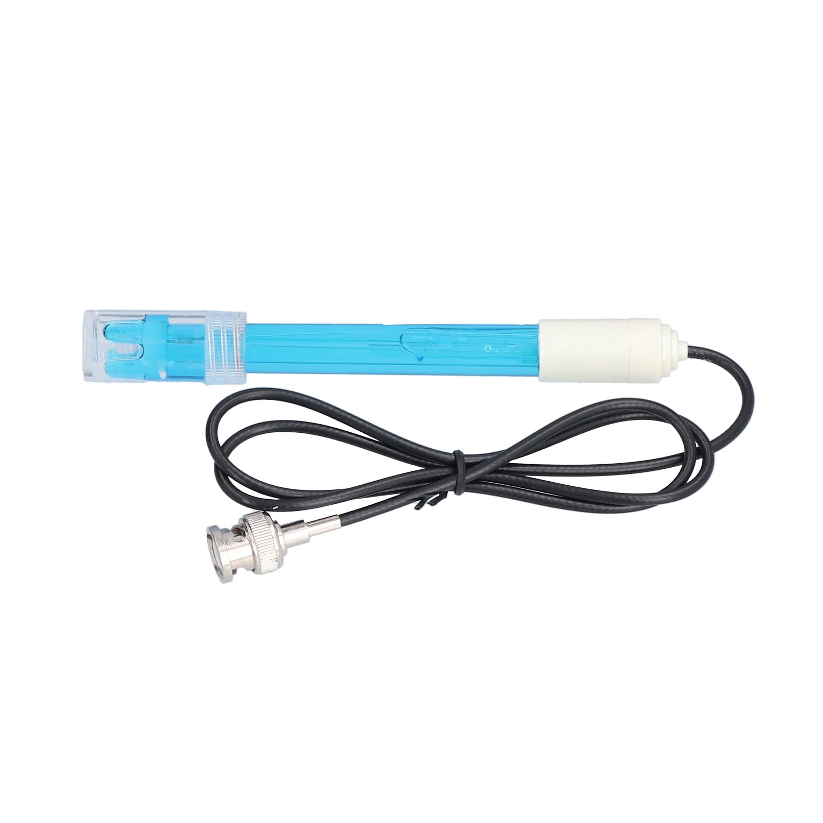 Sonda De PH Ph201 Con Conector BNC – Electrodo De Vidrio Para Acuarios, Hidroponía Y Laboratorio (Rango 0-14 PH, 0-60°C)