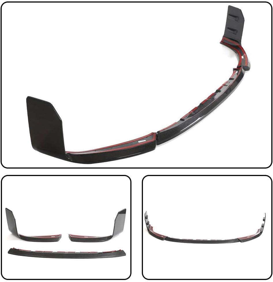 Real Carbon Fiber Front Bumper Lip for BMW G87 M2 Coupe 2-Door 2022-2024 Front Chin Spoiler Splitter Protector Factory Outlet