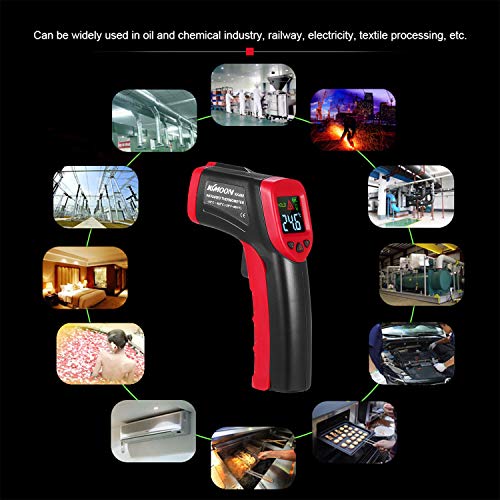 DECDEAL -50 ～ 480 ℃ 12: 1 Digital portátil sem contato infravermelho termômetro testador de temperat