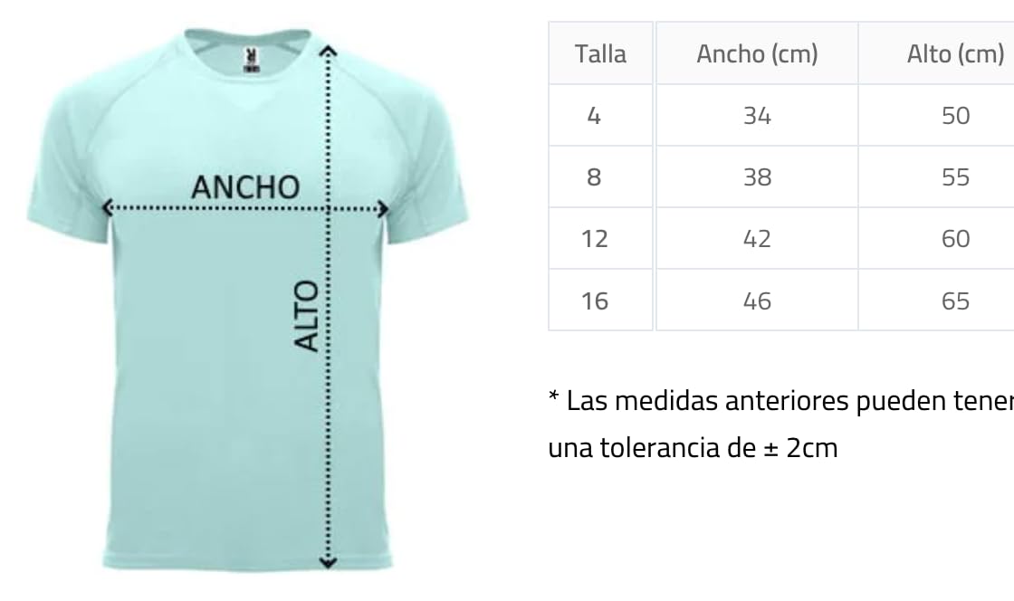 ROLY Camiseta Bahrain 0407 Camiseta Manga Corta técnica niño Tejido Control Dry