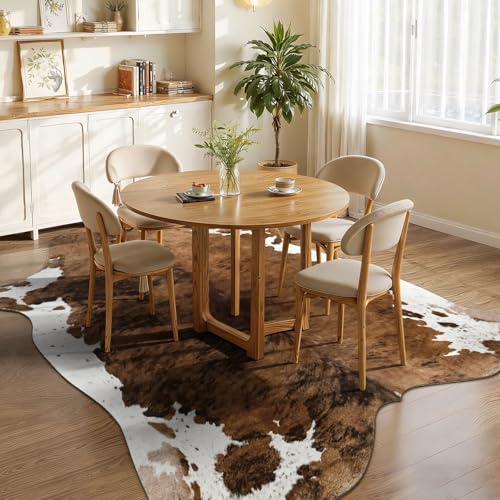 Tapete DweIke Estampado de Piel de Vaca Faux 140x158 cm miniatura 4