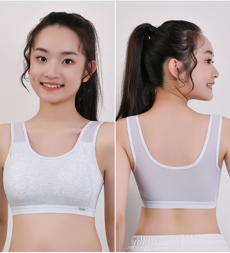 Teen Girls Cotton Training Bras Sports Bralettes Racerback Cami3