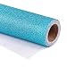 WRAPAHOLIC Gift Wrapping Paper Roll - Glitter Aqua for Birthday, Holiday, Wedding, Baby Shower Gift Wrap - 30 inch x 16.5 feet