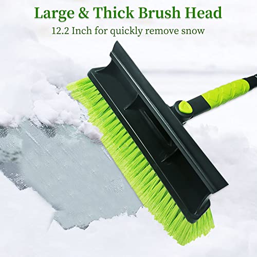 Seaaes 4 In 1 Ice Scraper And Snow Brush With Squeegee, Extendable Snow Shovel With Foam Grip For Car Windshield Window Suv Truck #TOP2
